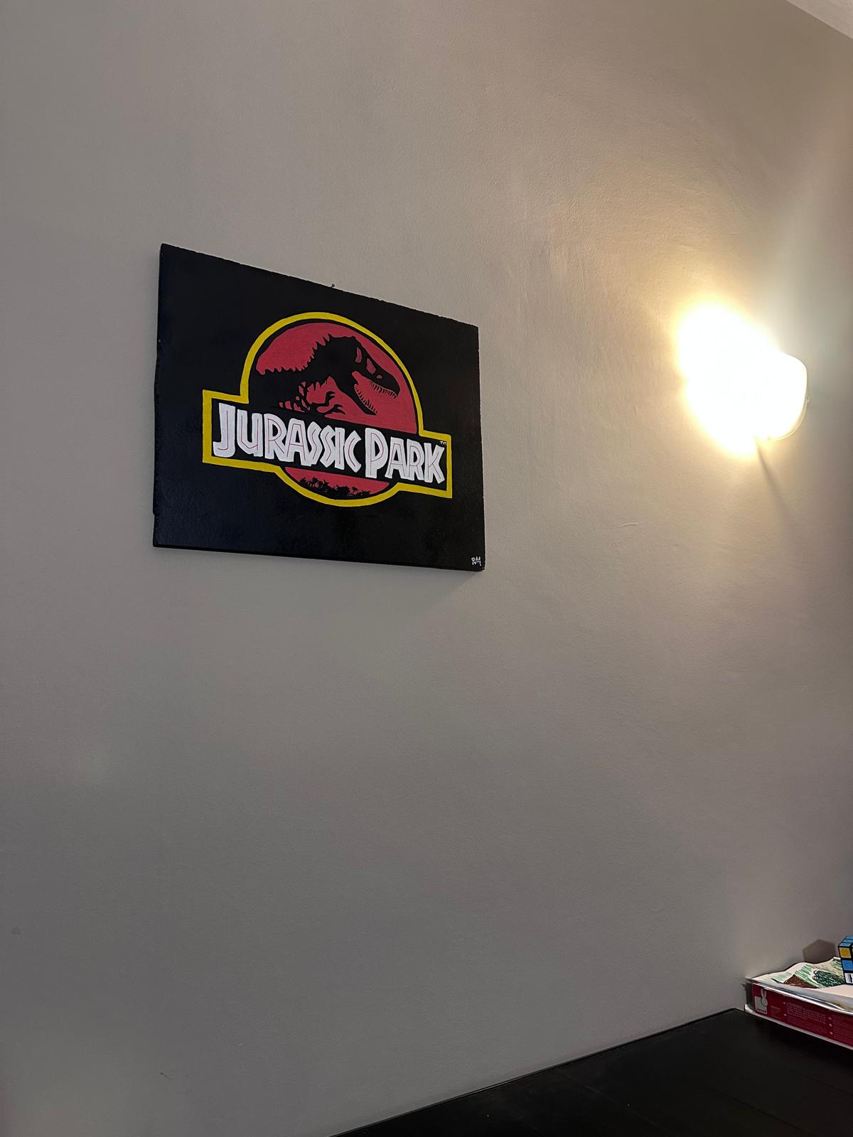 T-Rex - Hand Painted Wood Art