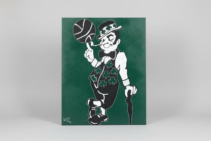 Celtic Spin – Basketball Urban Tribute su Legno