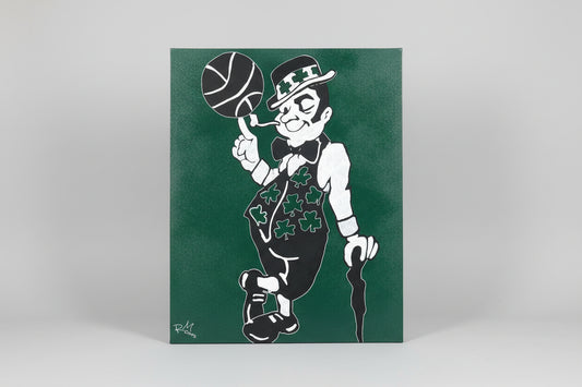 Celtic Spin – Basketball Urban Tribute su Legno