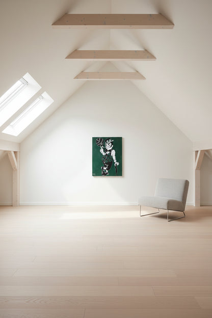 Celtic Spin – Basketball Urban Tribute su Legno