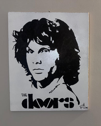 Jim Morrison – Urban Portrait su Legno