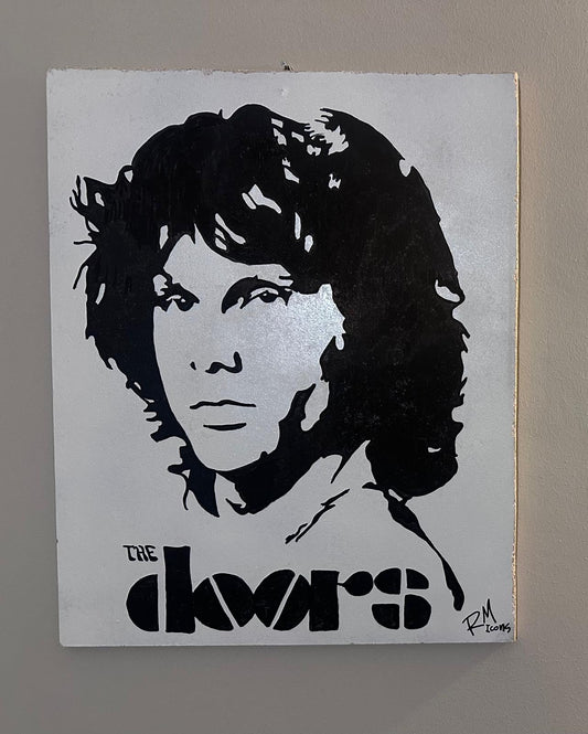 Jim Morrison – Urban Portrait su Legno