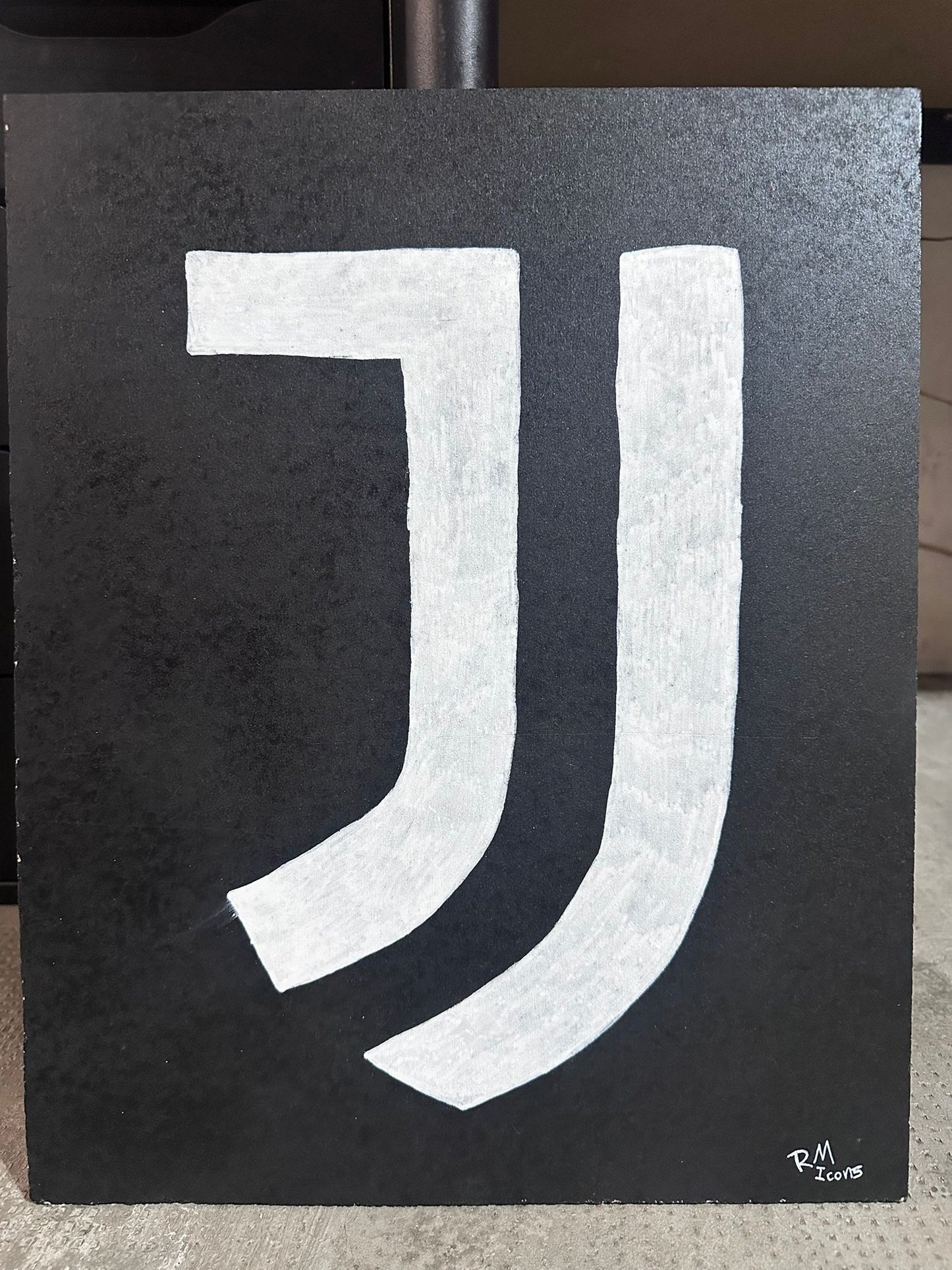 Juventus – Tavola Artistica Minimal su Legno | RM Icons